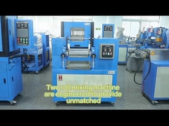 Moinho de mistura de borracha de dois rolos do laboratório de ZL