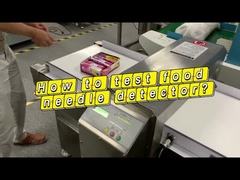 Linha de produção alimentar sensível detector de metais do tela táctil para o alimento